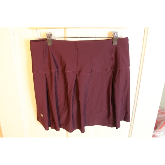Lululemon Lost In Pace Skirt Tall 15 Dark Adobe W8770T Athletic Tennis Run - Picture 3 of 5